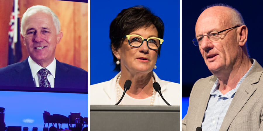 Key speakers: Turnbull, Slattery, and Costello