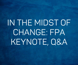 Dante De Gori: In the midst of change: FPA keynote, Q&A